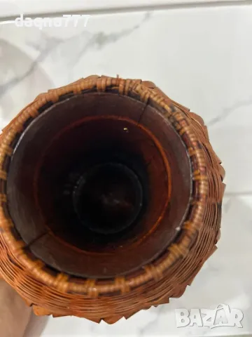 Ръчно изработена ваза от остъргани ленти от ценно дърво от Африка, снимка 12 - Антикварни и старинни предмети - 49605756