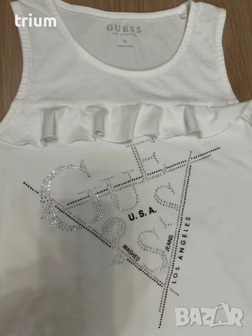 Комплект за момиче, пола и потник Guess, 16г., снимка 3 - Комплекти - 52769688