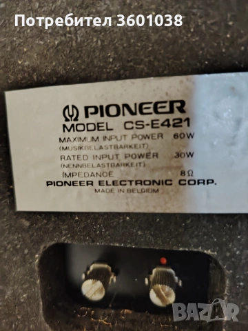 Pioneer. Cs. E421, снимка 6 - Тонколони - 53933501