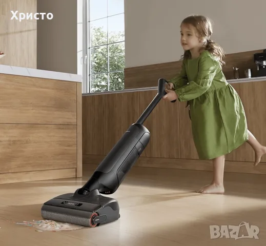 НОВО!!! Безкабелна вертикална прахосмукачка за мокро и сухо почистване MOVA M10, 18 000Pa, 300W