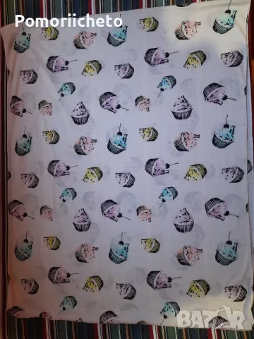 Шал тип безкраен с принт кексчета, снимка 2 - Шалове - 47929001