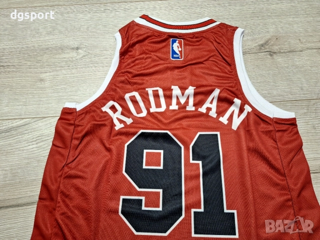Баскетболен потник на Чикаго Булс #Денис Родман #91!, снимка 2 - Баскетбол - 52216214