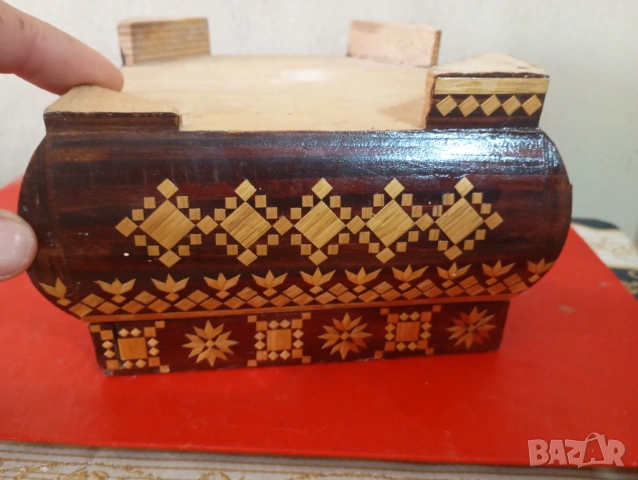 Винтидж дървена кутия за цигари, снимка 5 - Други ценни предмети - 54215572