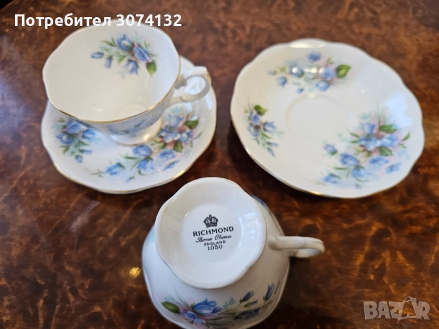 Чаши за кафе от костен порцелан, снимка 2 - Чаши - 52996800