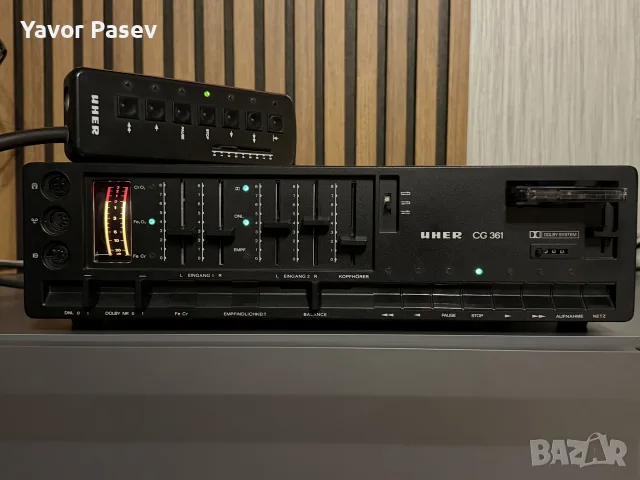 Колекционерски дек Uher CG 361 + Оригинално кабелно дистанционно Uher F 113