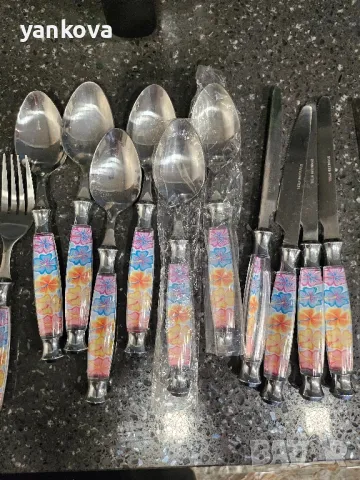 Лъжици ,вилици,ножове и малки лъжички. , снимка 5 - Прибори за хранене, готвене и сервиране - 47321580