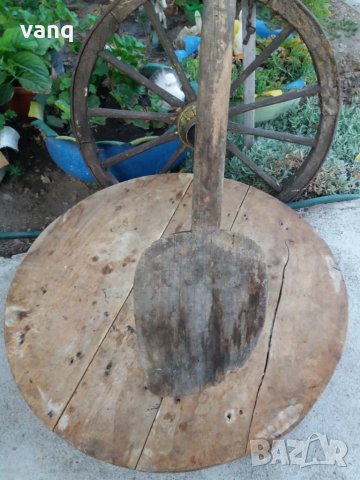 Стара дървена лопата,дървения за пещ, снимка 2 - Антикварни и старинни предмети - 33827515