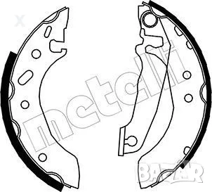Trusting 040.132 Задни челюсти FORD Escort Mk5 / Mk6 / Orion Mk3  1990-2013 OE 5027751 OE 91AB2200GA