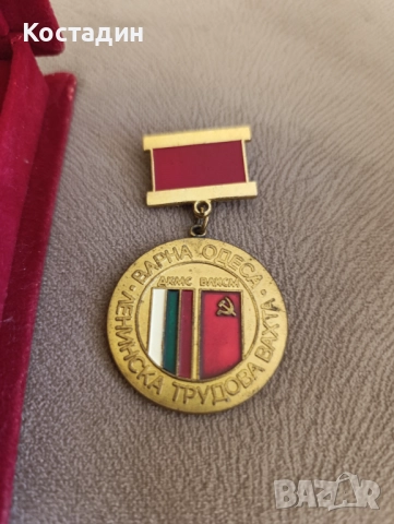 Ленинска трудова вахта-"Варна-Одеса"медал и плакет, снимка 4 - Антикварни и старинни предмети - 37328249