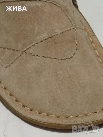 VAGABOND ЕСТЕСТВЕНА КОЖА дамски кларкове, цвят капучино