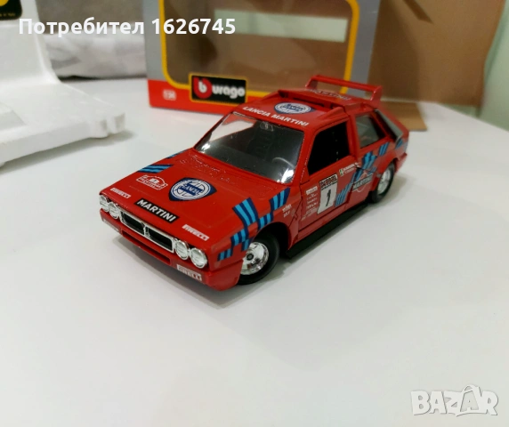 Lancia Delta S4 1:24 Bburago, снимка 13 - Колекции - 54183525