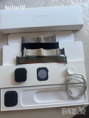 Apple Watch Series 8 45mm Midnight GPS – Aluminum, Sport Band, снимка 6 - Смарт часовници - 55963293
