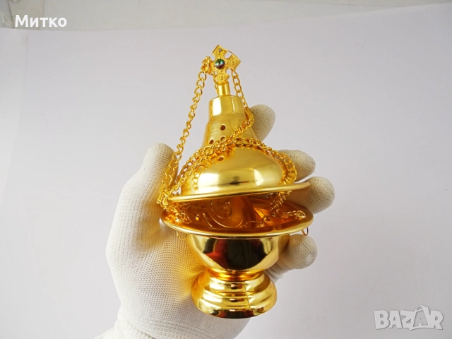 Нова малка бронзова кандилница , снимка 8 - Други ценни предмети - 52071500