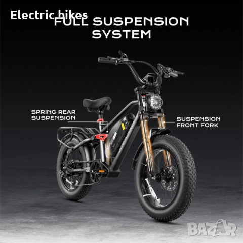 Eahora Terra – 1000W електрически велосипед 48V 15Ah, 20” Fat tyre, снимка 3 - Велосипеди - 51825059