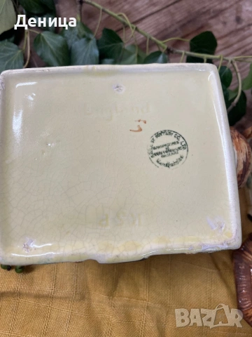 Страхотните английски къщички♥️  Чайник-23/ 15 см с чучур и дръжка Кафява захарница-10.5/8.5 см Жълт, снимка 16 - Други - 53253297