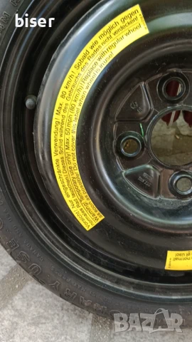 РЕЗЕРВНА ГУМА С ДЖАНТА ЗА--VW-POLO, снимка 4 - Гуми и джанти - 50889179
