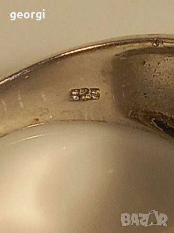 сребърен пръстен с камъни , снимка 7 - Пръстени - 44596269