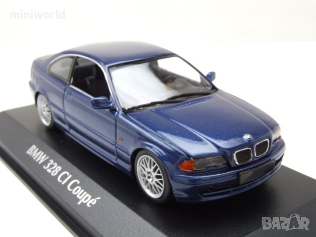 BMW 3er E46 Coupe 1999 - мащаб 1:43 на Maxichamps моделът е нов в PVC дисплей-кейс, снимка 16 - Колекции - 44475169