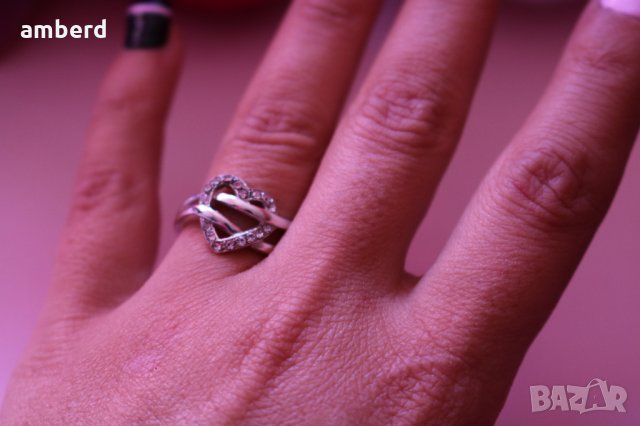 Красив сребърен пръстен - модел R003, снимка 2 - Пръстени - 35036224