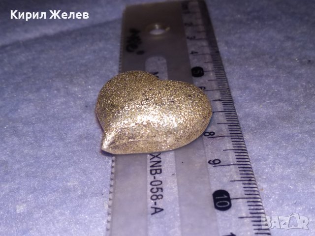 СРЕБЪРЕН МЕДАЛЬОН СЪРЧИЦЕ СРЕБРО 925 с БЯЛА ПОЗЛАТА РОМАНТИЧЕН АРТ ПЕНДАНТ 36401, снимка 13 - Колиета, медальони, синджири - 39535607