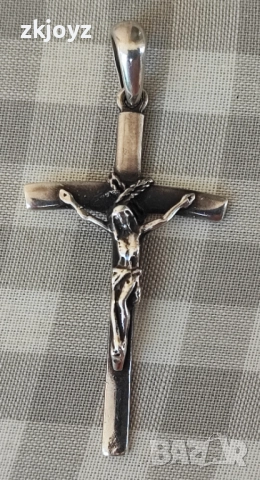 СРЕБЪРНА ВИСУЛКА- КРЪСТ  3.82 грама /ПРОБА 925