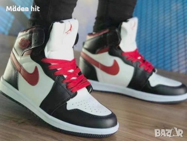 Nike Air Jordan 1 High Top унисекс кецове висок клас реплика, снимка 4 - Кецове - 37960524