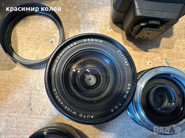 фотоапарат "Konica TC-X" + обективи и чанта, снимка 6 - Фотоапарати - 54321105