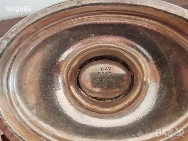 Стар посребрен съд с печат , снимка 4 - Антикварни и старинни предмети - 52104873