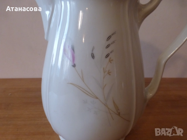 Кана български порцелан Коста Йорданов Видин 1960 г 3, снимка 2 - Аксесоари за кухня - 52511439