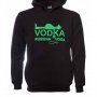 Нов мъжки забавен суичър с трансферен печат VODKA Russian yoga, водка, алкохол, Русия, снимка 2