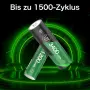 Акумулаторни батерии AA AAA, литиеви, с висок капацитет, LCD зарядно
1.5V, 1500 цикъла, снимка 3