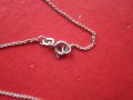 Страхотно  сребърно колие верижка 835 проба 5, снимка 3