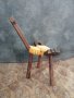 Старинен скандинавски стол за раждане, снимка 4