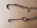 Стара верига за огнище от ковано желязо , здрава, снимка 4