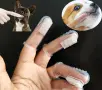Накрайник уред за миене на зъби и масажиране на венци четка чесалка силикон напръстник почистване , снимка 6
