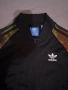 Adidas Originals черен суичър тип бомбър с ръкави в камофлаж, снимка 3