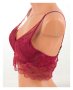Дантелен сутиен бралет в бордо марка Gorteks 75В, снимка 5