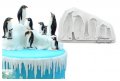 Прави пингвини пингвин силиконов молд форма фондан шоколад гипс, снимка 1 - Форми - 30754278
