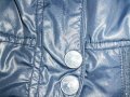 Дамско яке BERSHKA, size M, леко лъскаво, тъмно синьо, много запазено, снимка 7