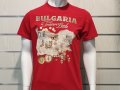 Нова мъжка червена тениска с трансферен печат България - Treasure Land (Земя на съкровищата), снимка 8