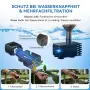 Соларна помпа за фонтан Bird 3W с маркуч 1.2 м и 5 дюзи за малки градински езера – 3W НОВО, снимка 5