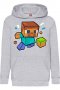 Детски Суитчър/Суитшърт Steve Grassblock Football,Minecraft,Игра,Подарък,Изненада,Забавление,Рожден , снимка 2