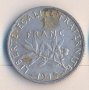 Франция стар сребърен франк 1915 година, снимка 1 - Нумизматика и бонистика - 38318699