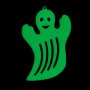 Декоративен призрак за Хелоуин, Светещ в тъмното, 21x32 см