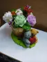 Сапунени цветя с гипсови мечета, снимка 1