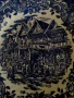 Колекционерска порцеланова чиния Royal Tudor Ware синя. Barker Bros. Ltd Англия., снимка 2