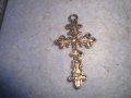МНОГО КРАСИВ РЕТРО СТИЛ НАГРЪДЕН КРЪСТ ПОСРЕБРЕН 27483, снимка 4