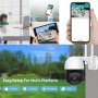 Водонепромокаема ULTRA HD 5MP PTZ 4хZoom WiFi Следяща Камера Микрофон Карта Слот PIR Сензор Движение, снимка 11