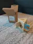 Дървена триъгълна кутия за игра, снимка 3