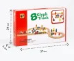 Дървен влак и релси 48 части, снимка 7